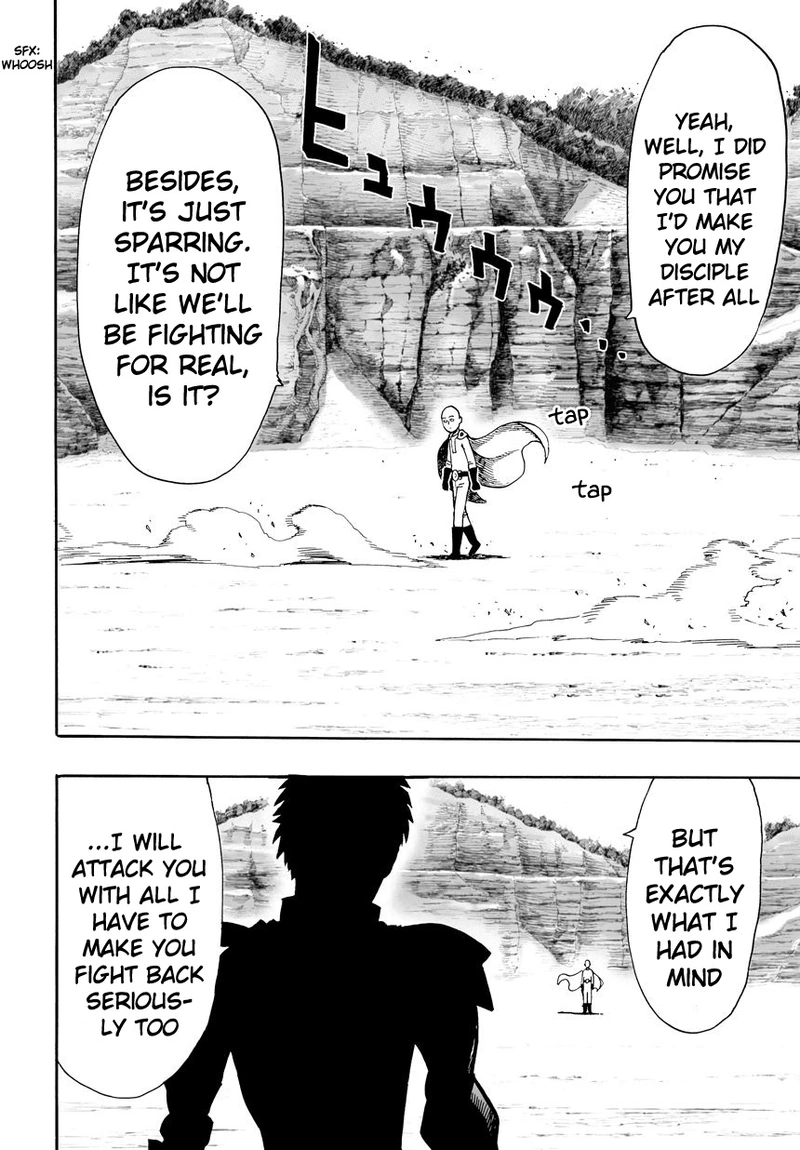 One Punch Man Manga Chapter 17 page 4 - Sparring scene