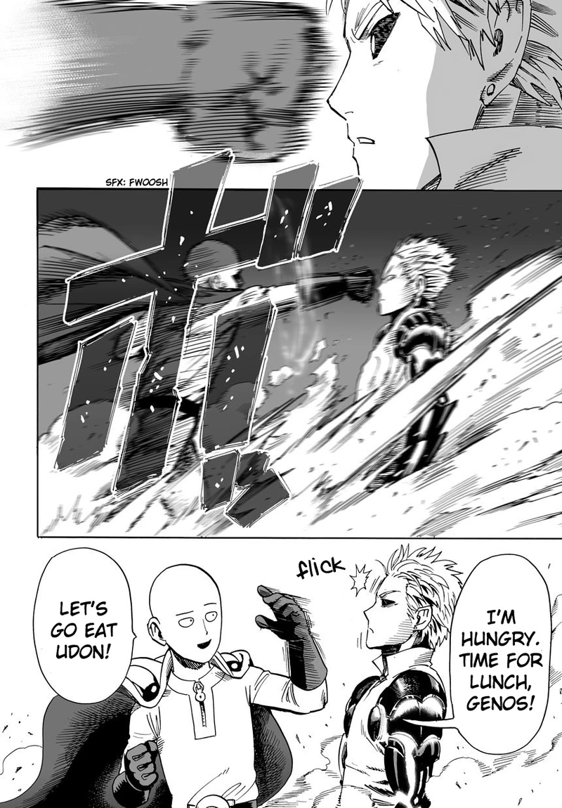 One Punch Man Manga Chapter 17 page 42 - Sparring scene