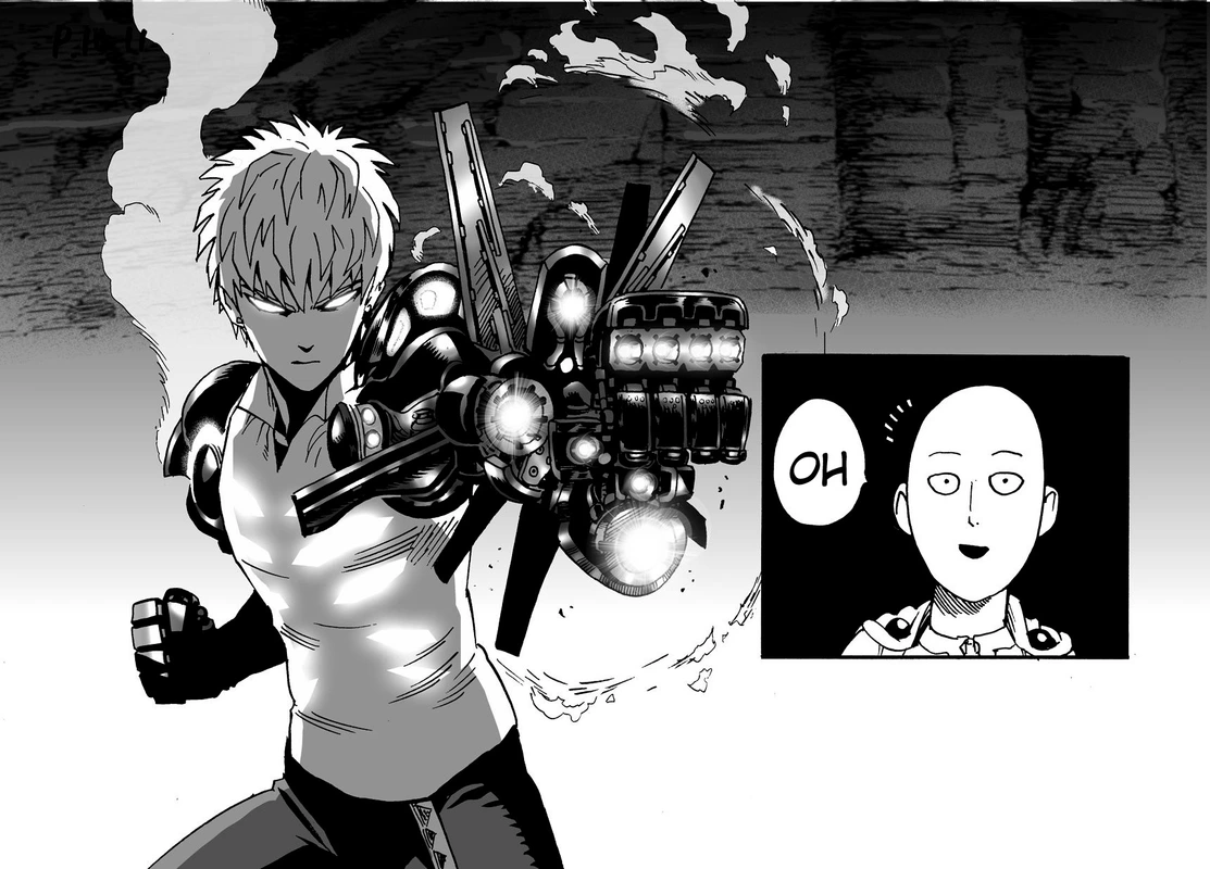 One Punch Man Manga Chapter 17 page 8 - Sparring scene