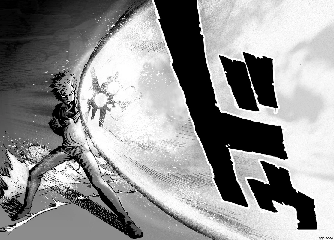 One Punch Man Manga Chapter 17 page 9 - Sparring scene