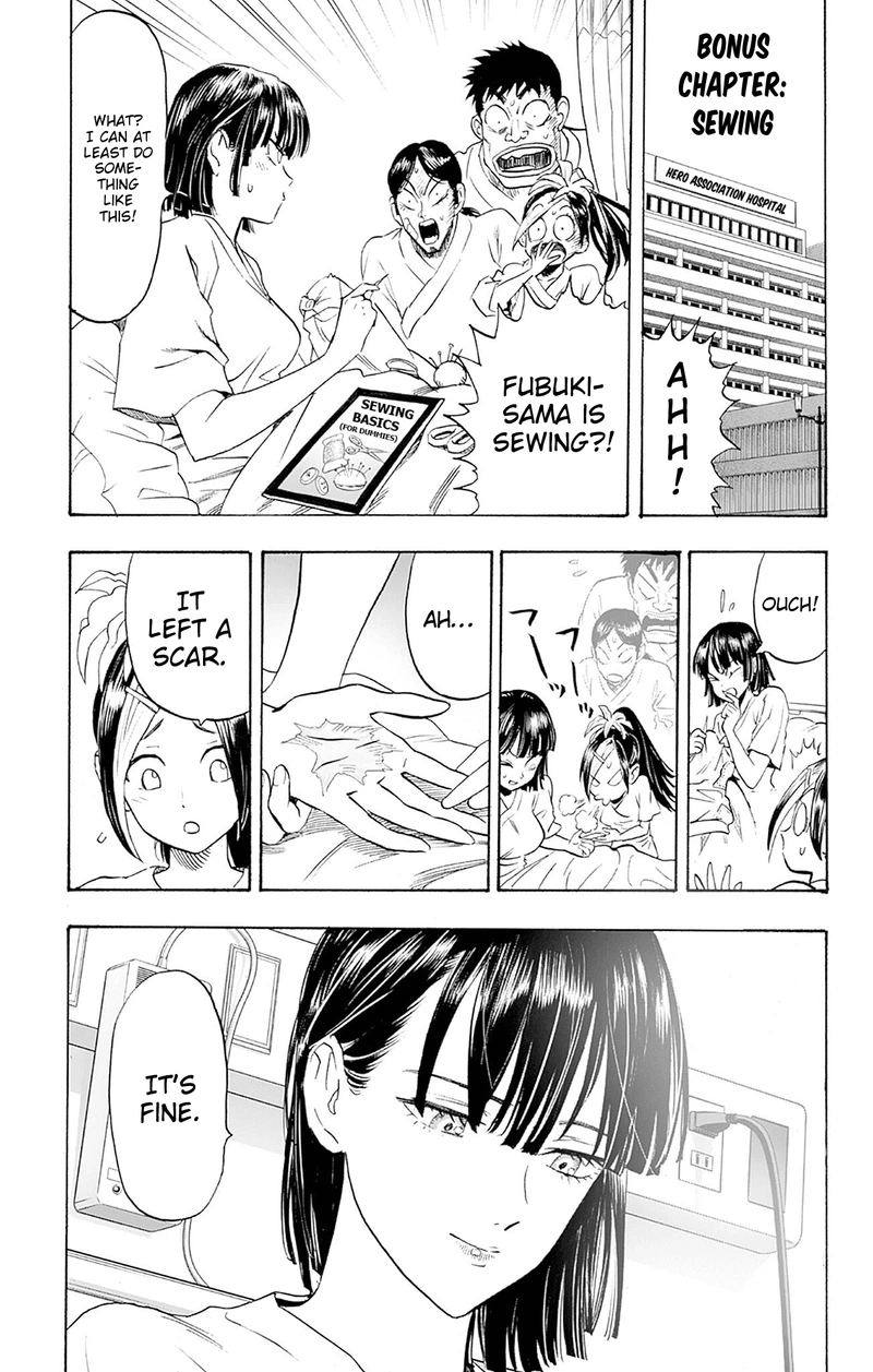 One Punch Man Manga Chapter 170.5 page 5 - Sewing | Volume 34 Extras scene