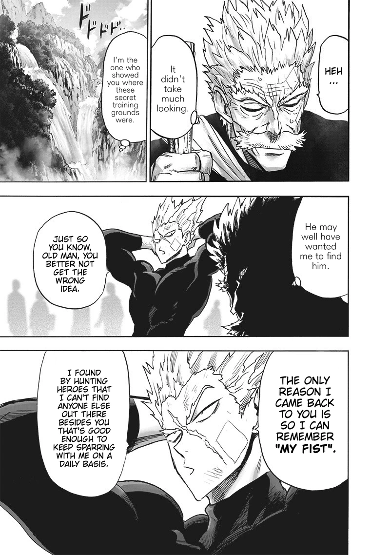 One Punch Man Manga Chapter 170 page 11 - What was Gained scene
