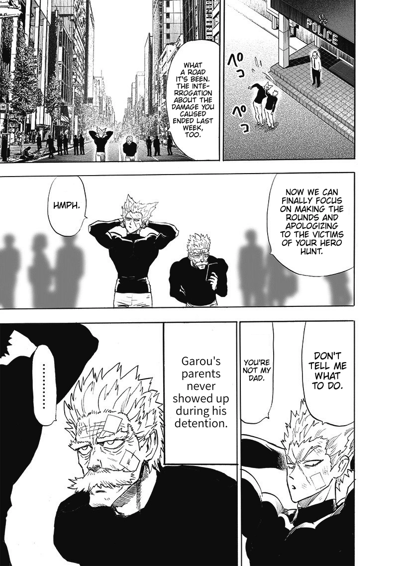 One Punch Man Manga Chapter 170 page 7 - What was Gained scene