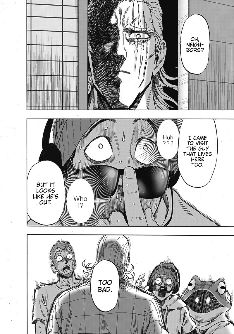 One Punch Man Manga Chapter 171 page 7 - The Last Guy I Wanna Run Into scene