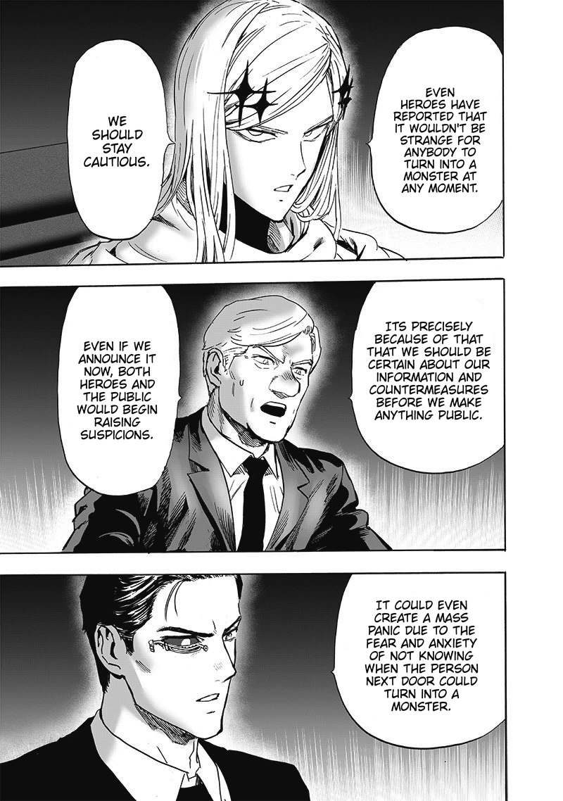 One Punch Man Manga Chapter 173 page 12 - Secret Intel scene