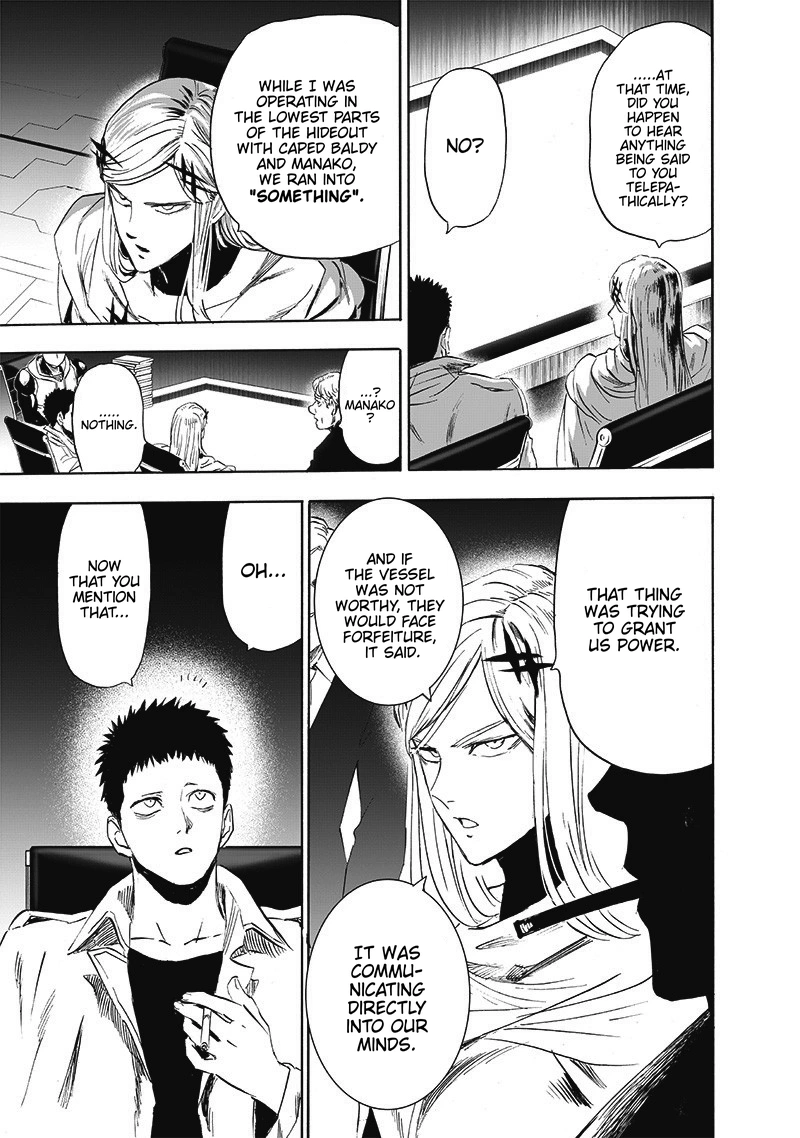 One Punch Man Manga Chapter 173 page 16 - Secret Intel scene