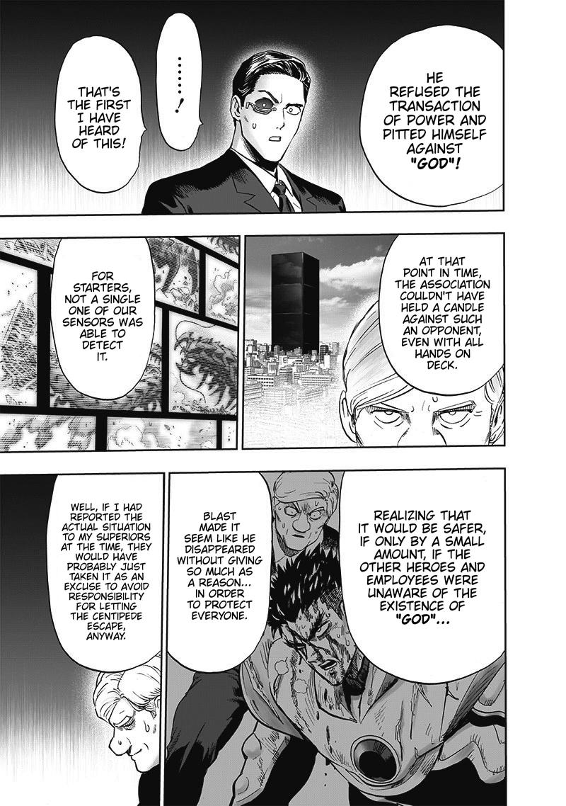 One Punch Man Manga Chapter 173 page 22 - Secret Intel scene
