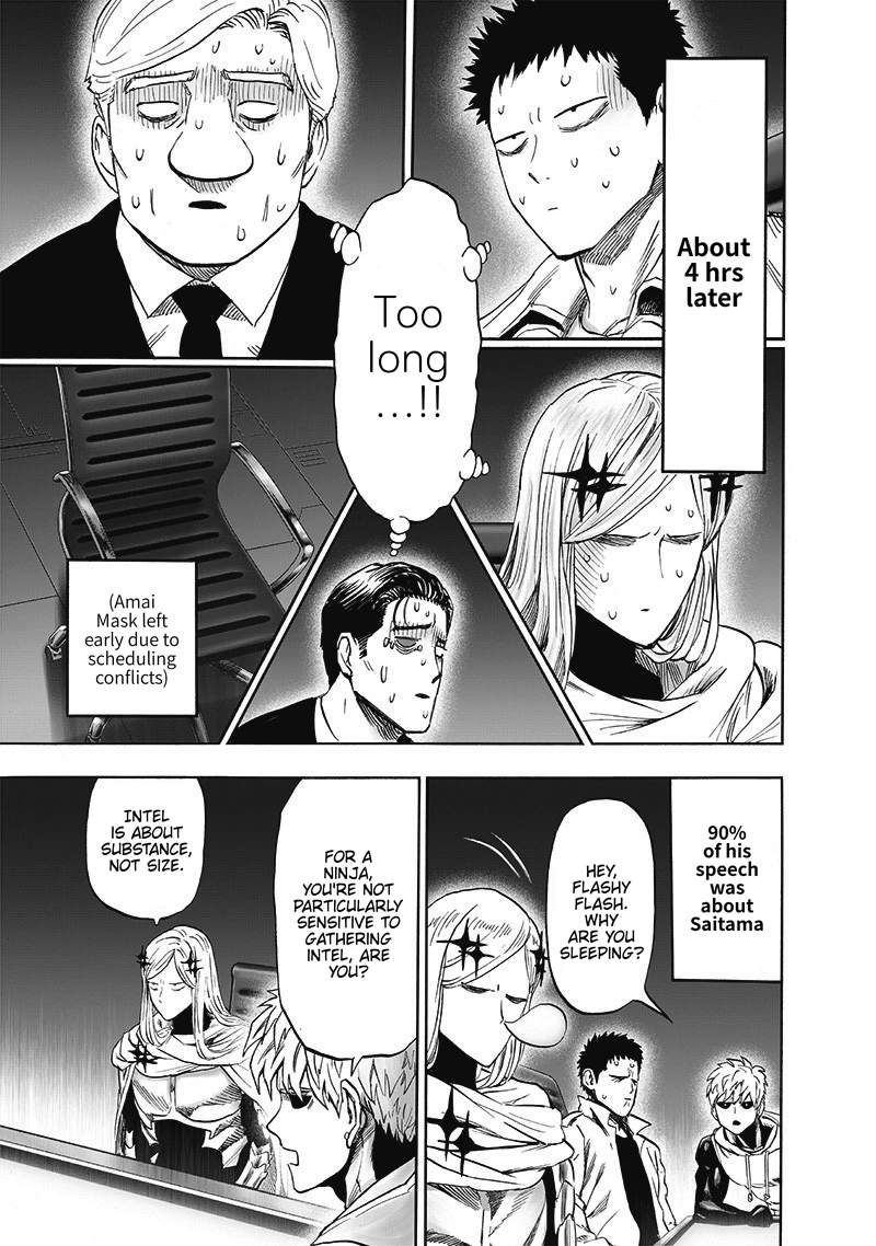 One Punch Man Manga Chapter 173 page 26 - Secret Intel scene