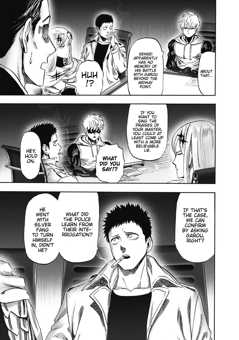 One Punch Man Manga Chapter 173 page 28 - Secret Intel scene