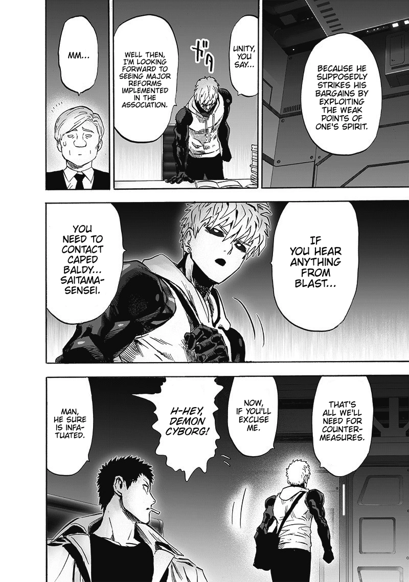 One Punch Man Manga Chapter 173 page 31 - Secret Intel scene