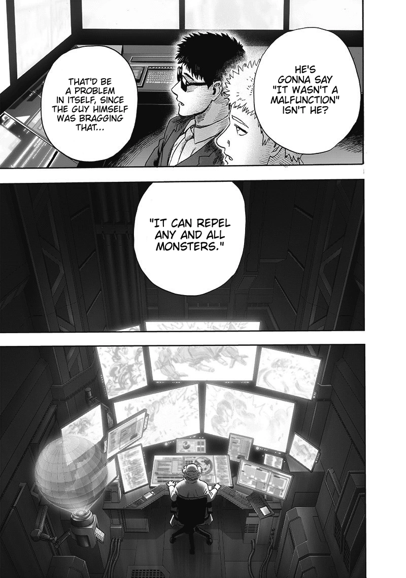 One Punch Man Manga Chapter 173 page 4 - Secret Intel scene