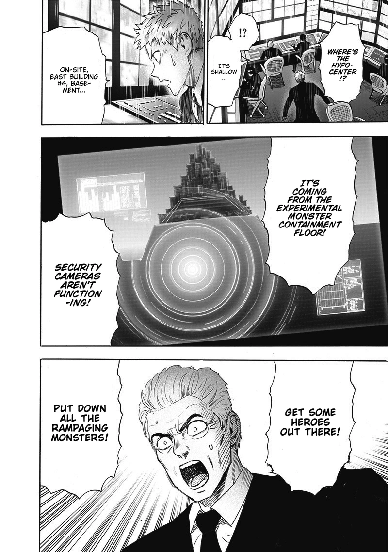 One Punch Man Manga Chapter 177 page 7 - The Supernatural & Risks scene