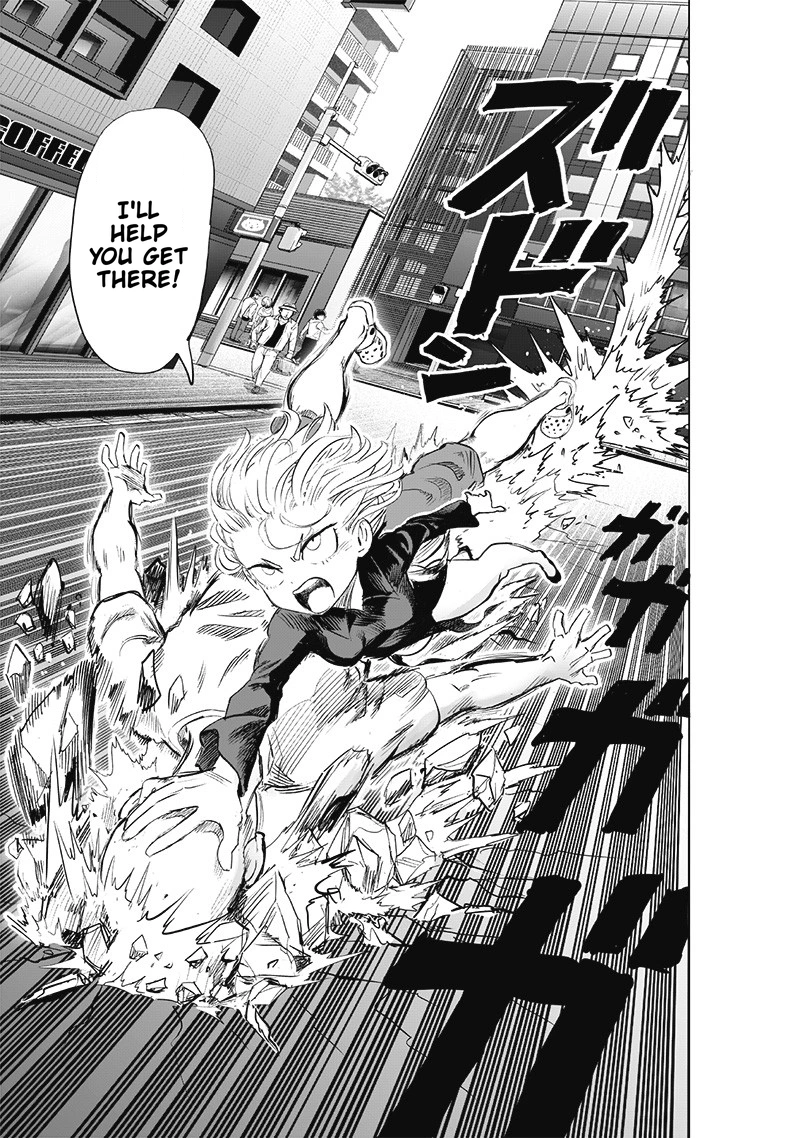 One Punch Man Manga Chapter 181 page 8 - Scalp Friction scene