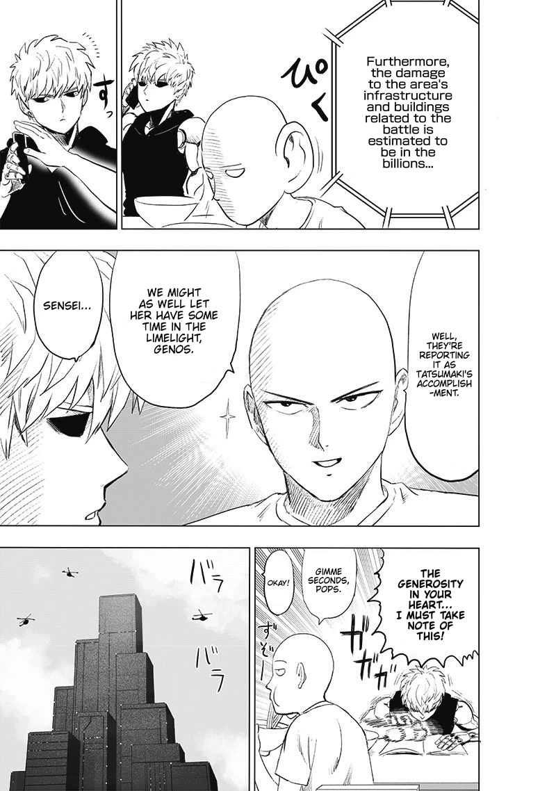 One Punch Man Manga Chapter 183 page 22 - Trade-Off scene