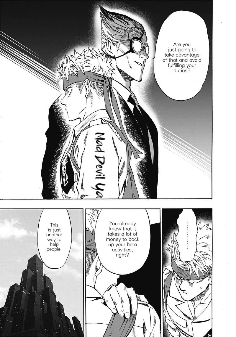 One Punch Man Manga Chapter 187 page 16 - The Butterfly and The Back scene