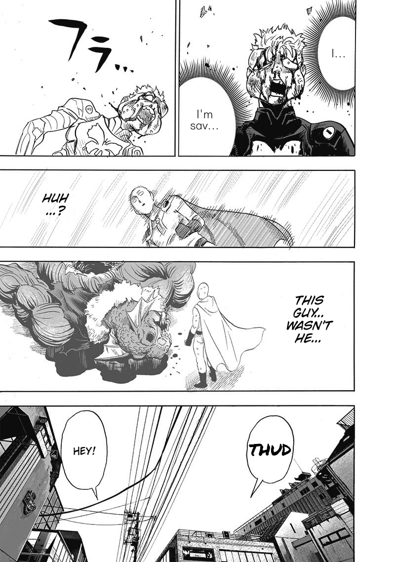 One Punch Man Manga Chapter 187 page 29 - The Butterfly and The Back scene