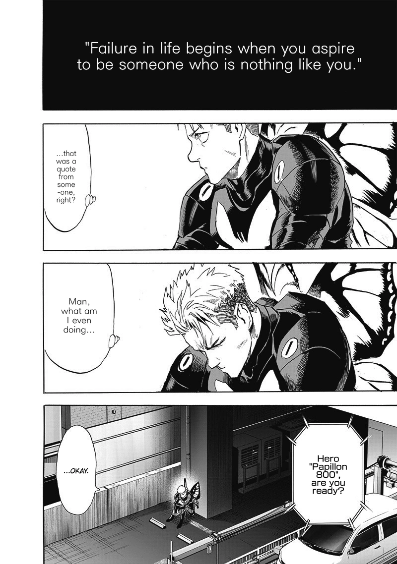 One Punch Man Manga Chapter 187 page 3 - The Butterfly and The Back scene