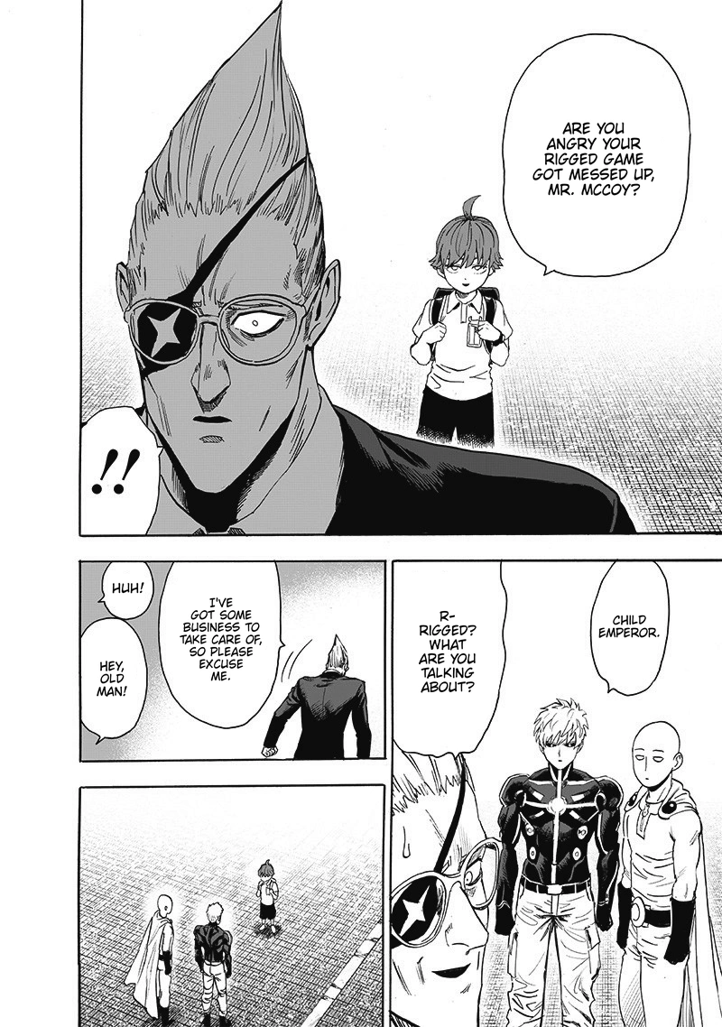 One Punch Man Manga Chapter 187 page 32 - The Butterfly and The Back scene