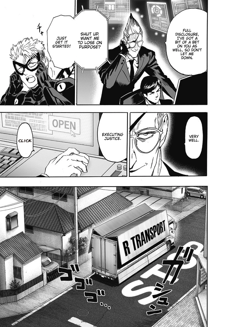 One Punch Man Manga Chapter 187 page 4 - The Butterfly and The Back scene