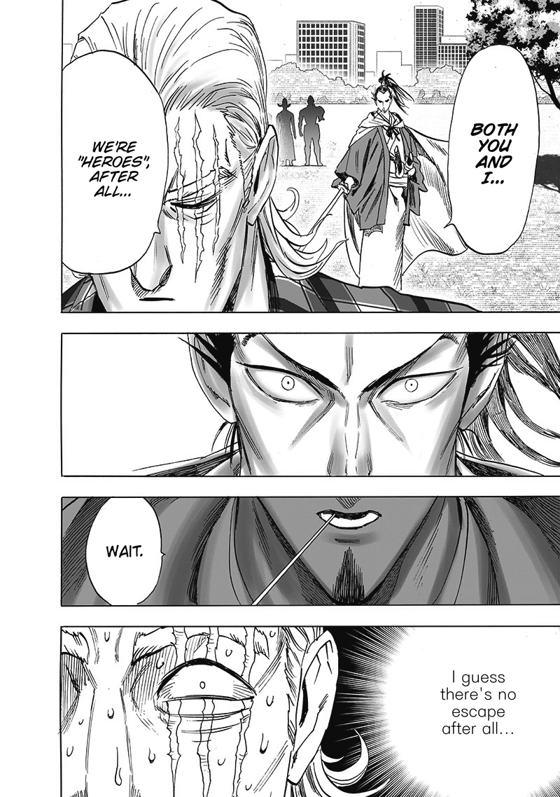 One Punch Man Manga Chapter 189 page 17 - Blade Test scene