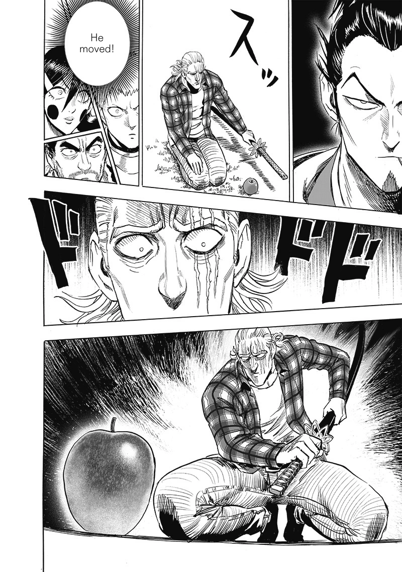One Punch Man Manga Chapter 189 page 21 - Blade Test scene