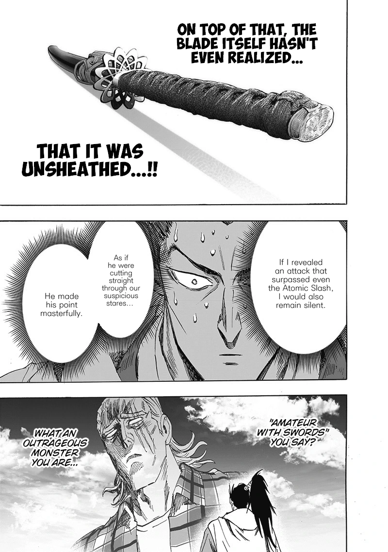 One Punch Man Manga Chapter 189 page 28 - Blade Test scene