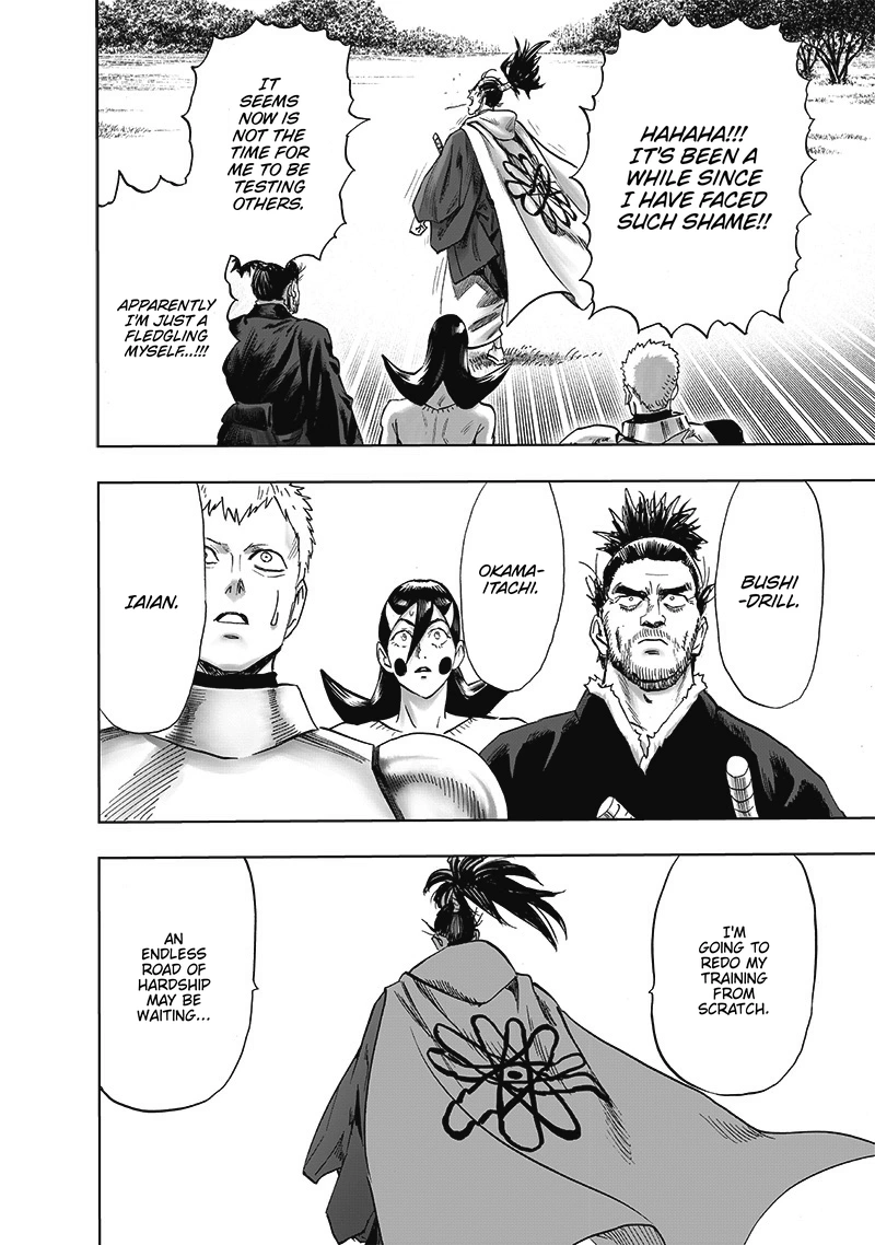 One Punch Man Manga Chapter 189 page 29 - Blade Test scene