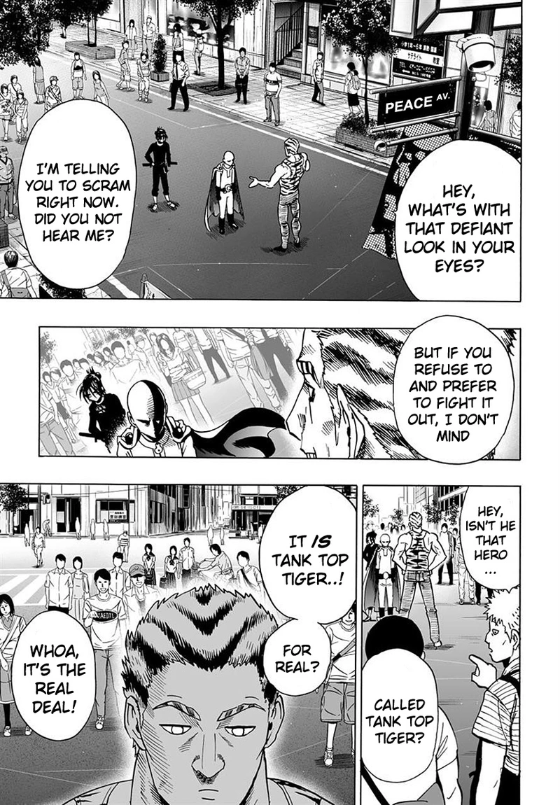 One Punch Man Manga Chapter 19 page 11 - No Time for This scene