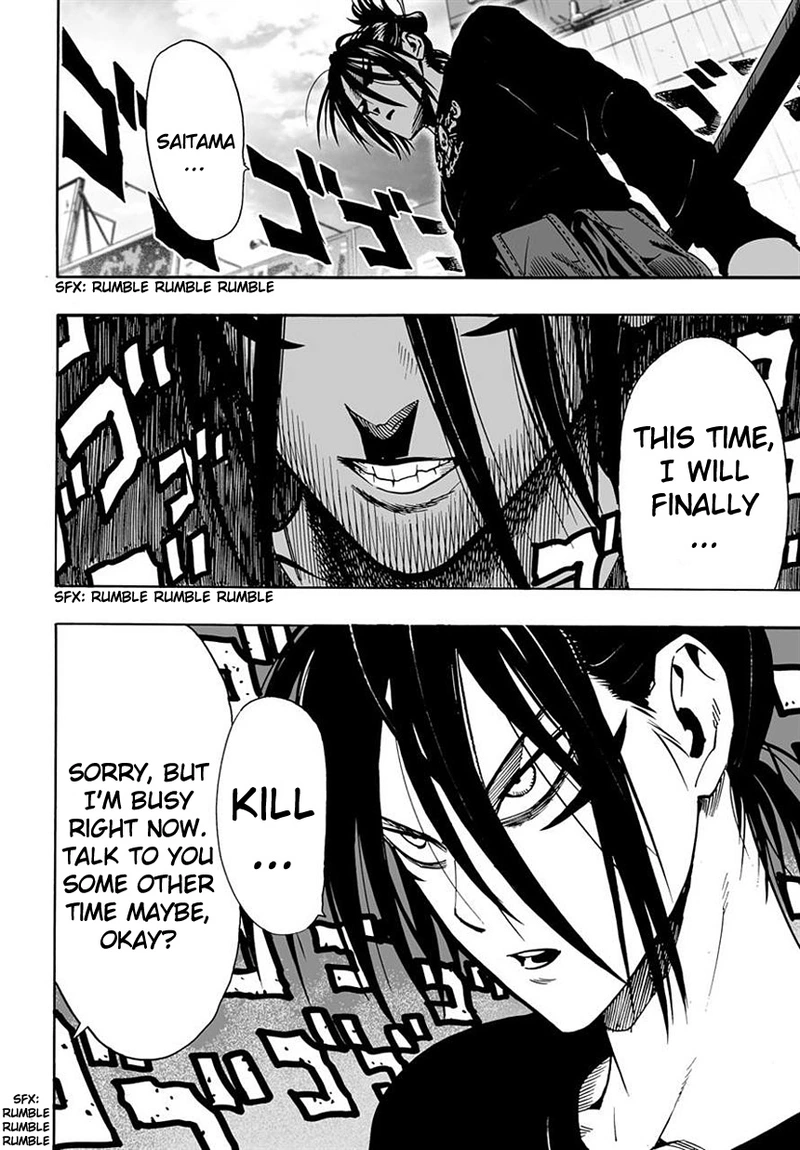 One Punch Man Manga Chapter 19 page 2 - No Time for This scene