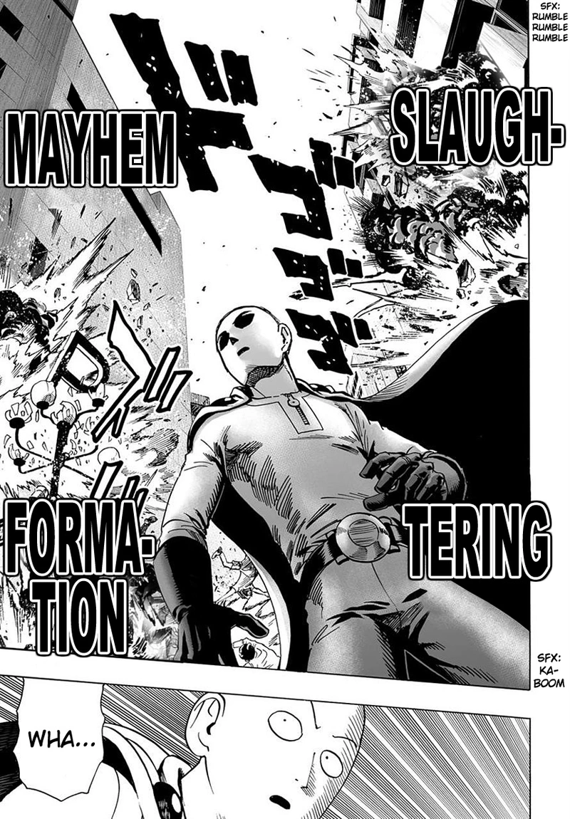 One Punch Man Manga Chapter 19 page 20 - No Time for This scene