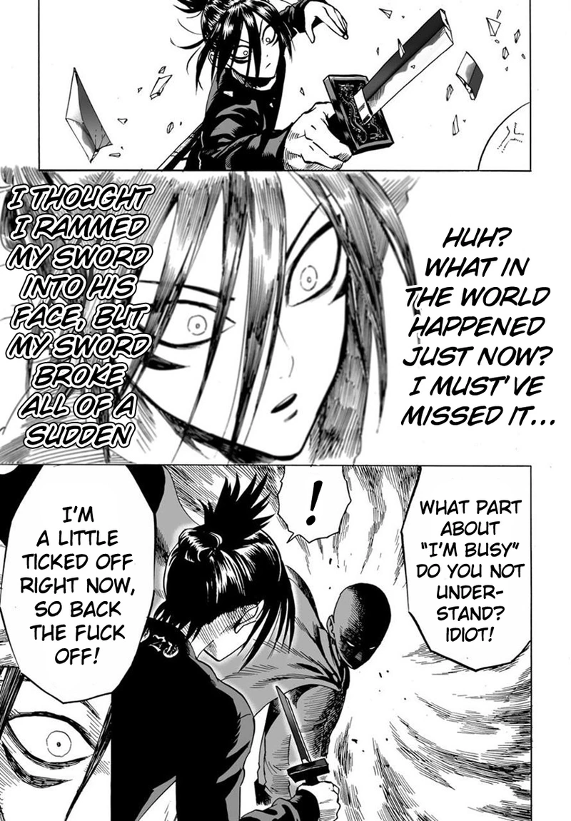 One Punch Man Manga Chapter 19 page 5 - No Time for This scene