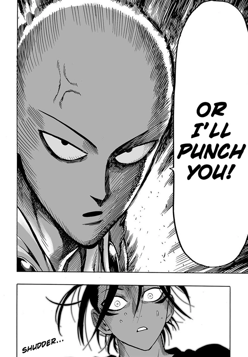 One Punch Man Manga Chapter 19 page 6 - No Time for This scene