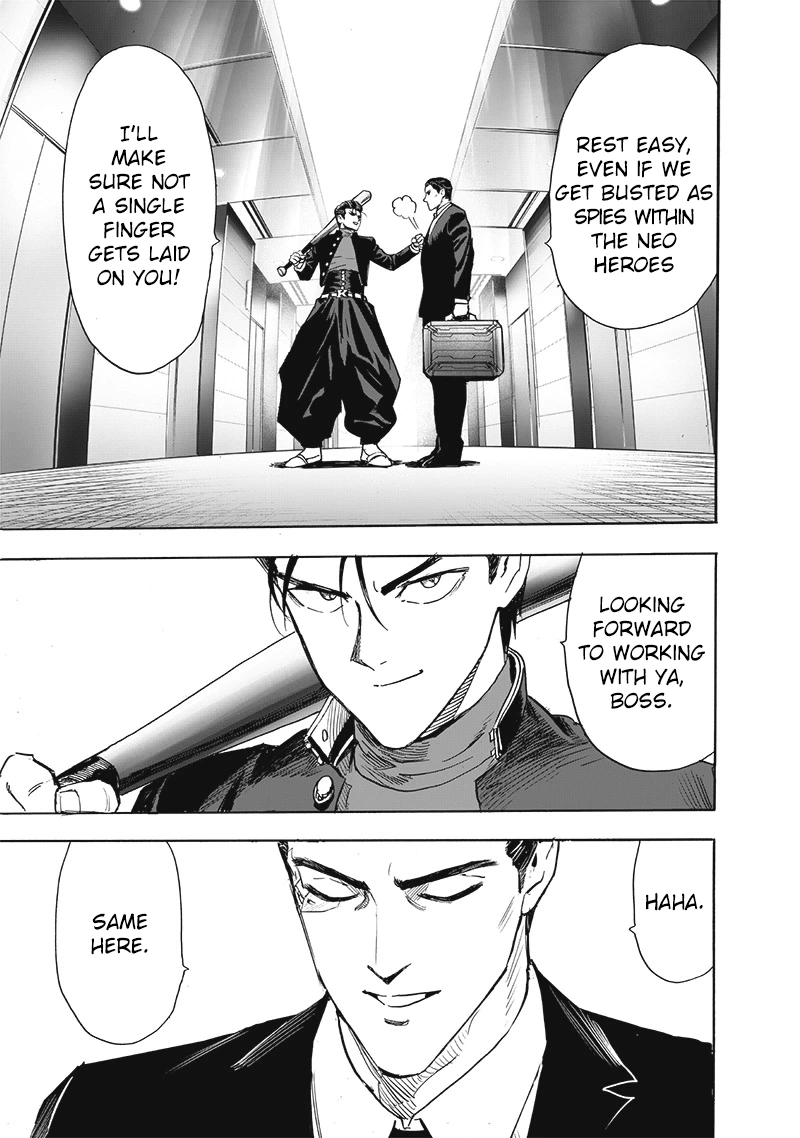 One Punch Man Manga Chapter 191 page 22 - Heroes scene