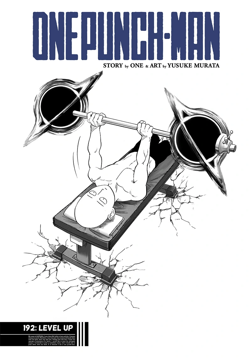 One Punch Man Manga Chapter 192 page 1 - Level Up scene