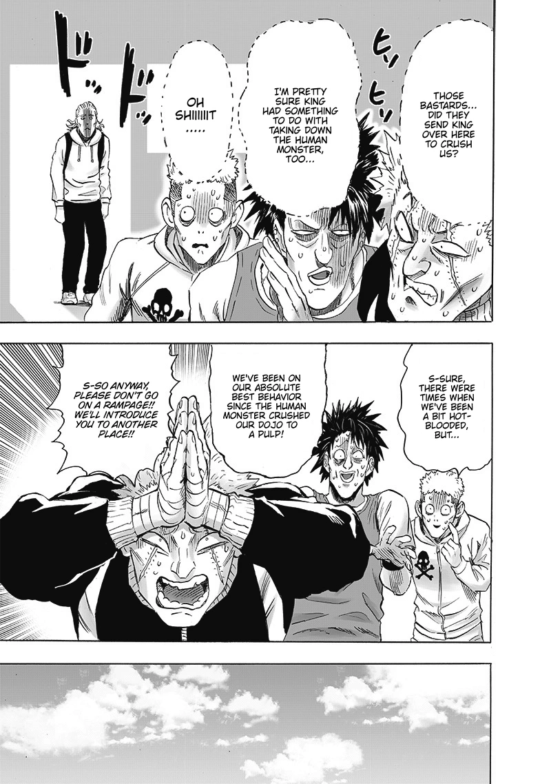 One Punch Man Manga Chapter 192 page 18 - Level Up scene