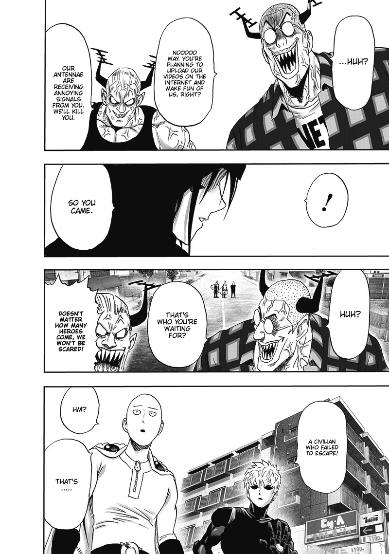 One Punch Man Manga Chapter 194 page 20 - Right Away scene