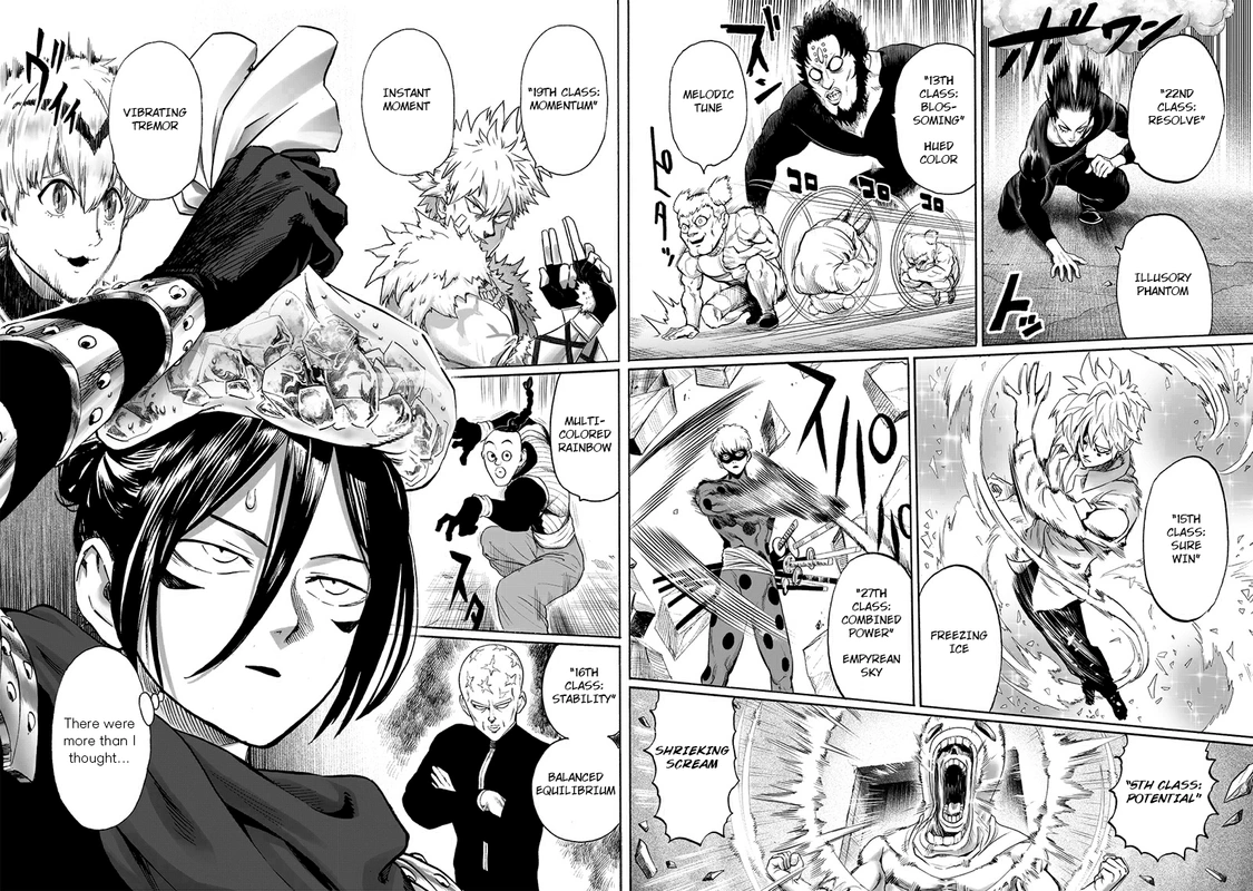 One Punch Man Manga Chapter 195 page 12 - That Man scene