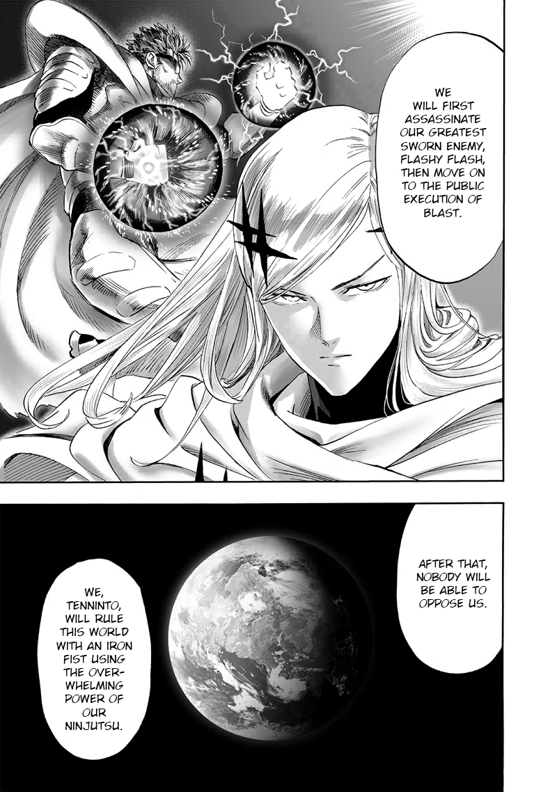 One Punch Man Manga Chapter 195 page 16 - That Man scene