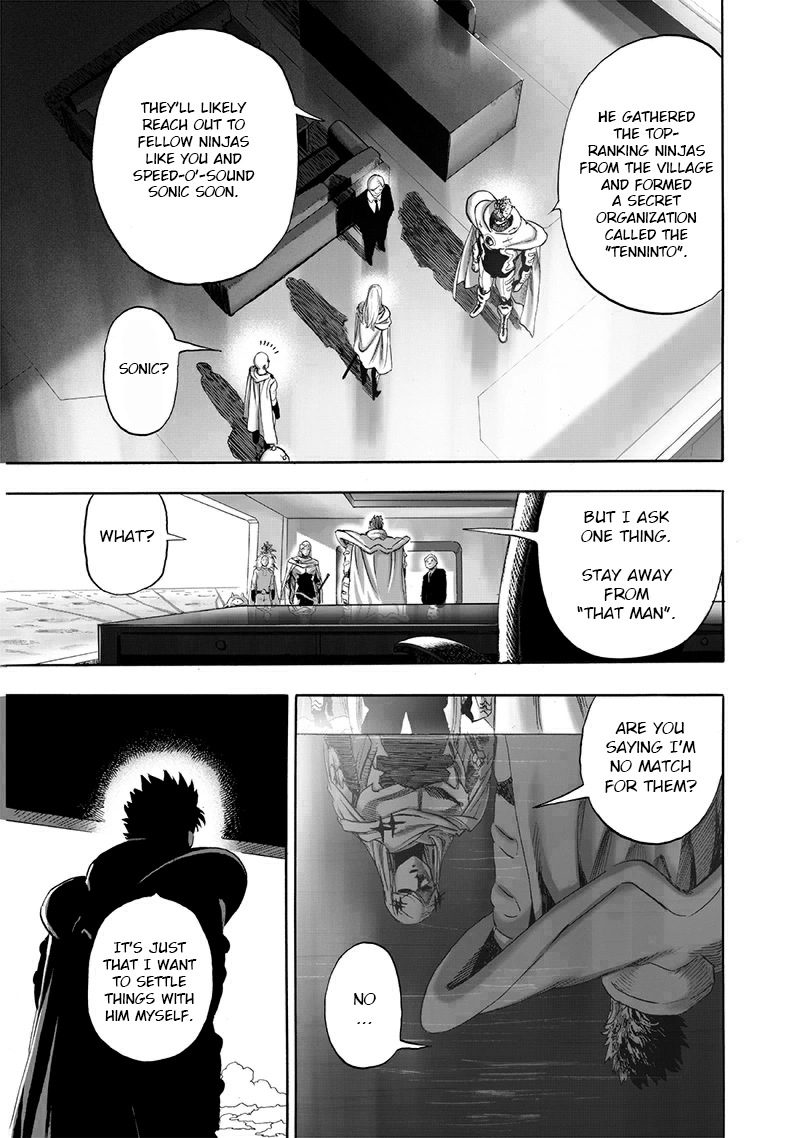 One Punch Man Manga Chapter 195 page 22 - That Man scene