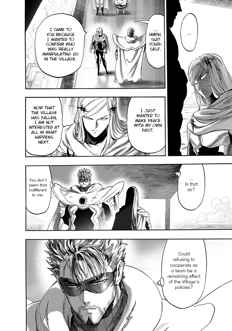 One Punch Man Manga Chapter 195 page 23 - That Man scene