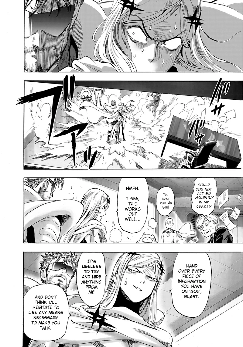 One Punch Man Manga Chapter 195 page 4 - That Man scene