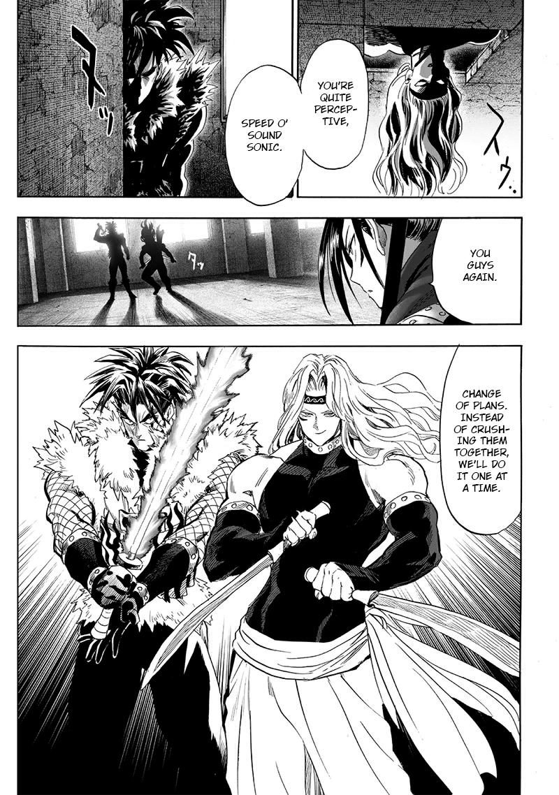 One Punch Man Manga Chapter 195 page 8 - That Man scene