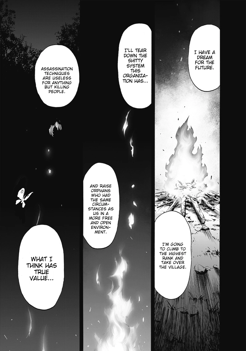 One Punch Man Manga Chapter 196 page 13 - Ninja Village scene