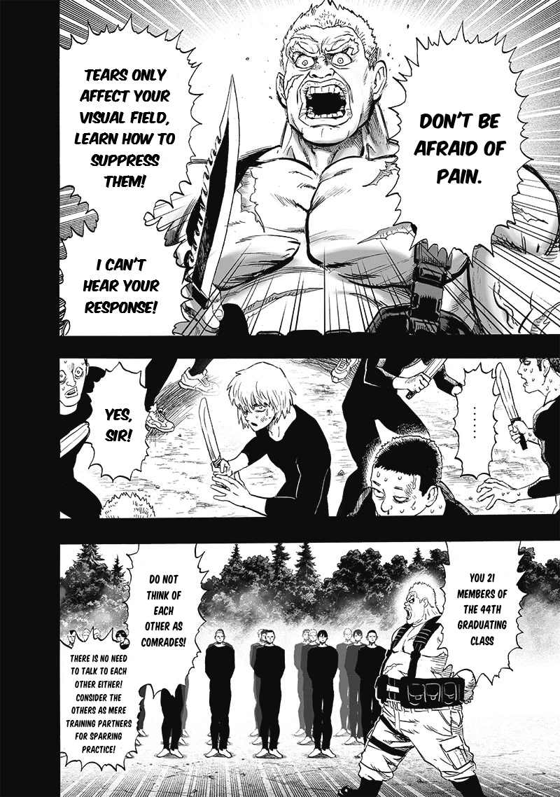 One Punch Man Manga Chapter 196 page 4 - Ninja Village scene