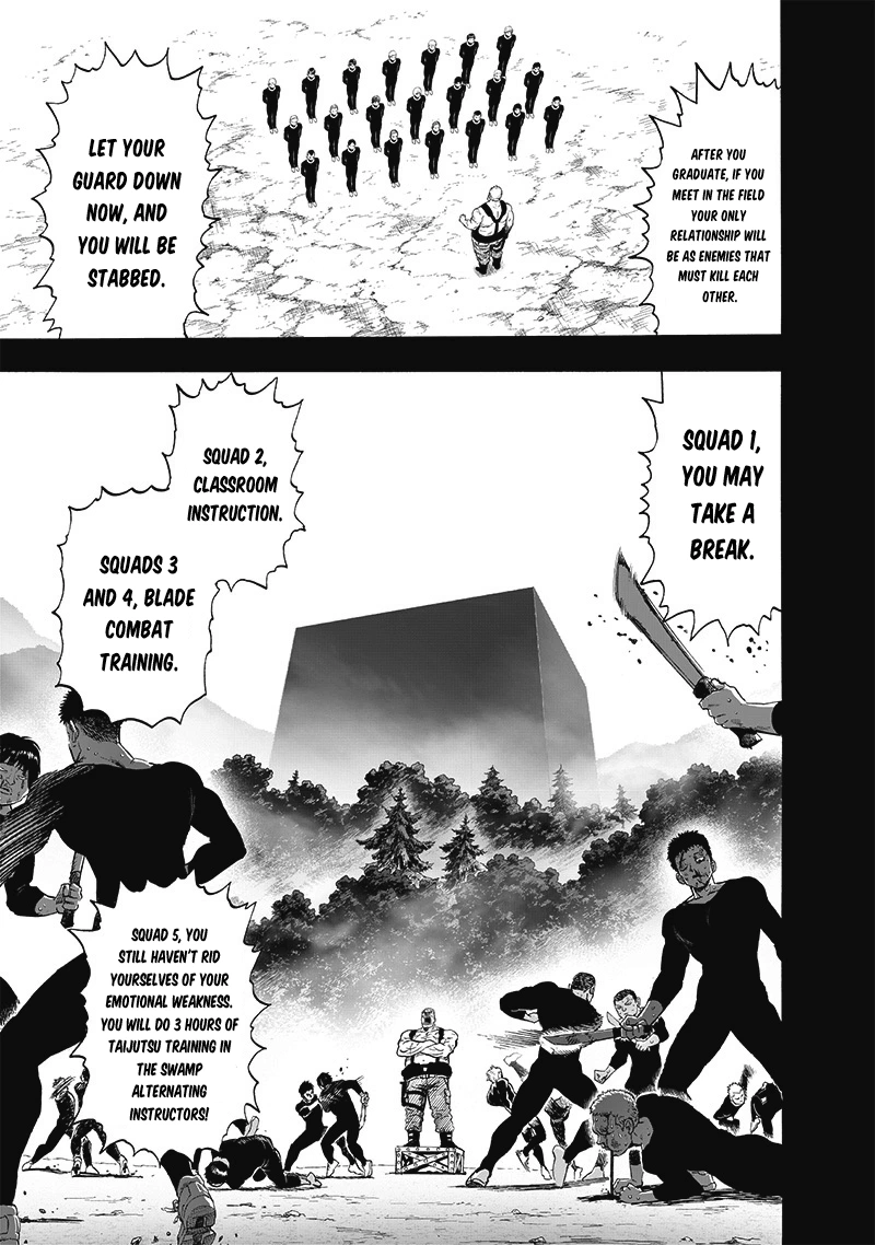 One Punch Man Manga Chapter 196 page 5 - Ninja Village scene