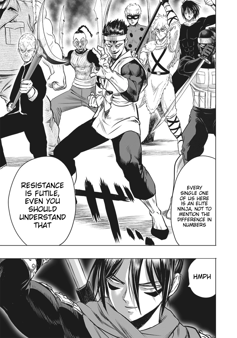 One Punch Man Manga Chapter 199 page 11 - Close Call scene