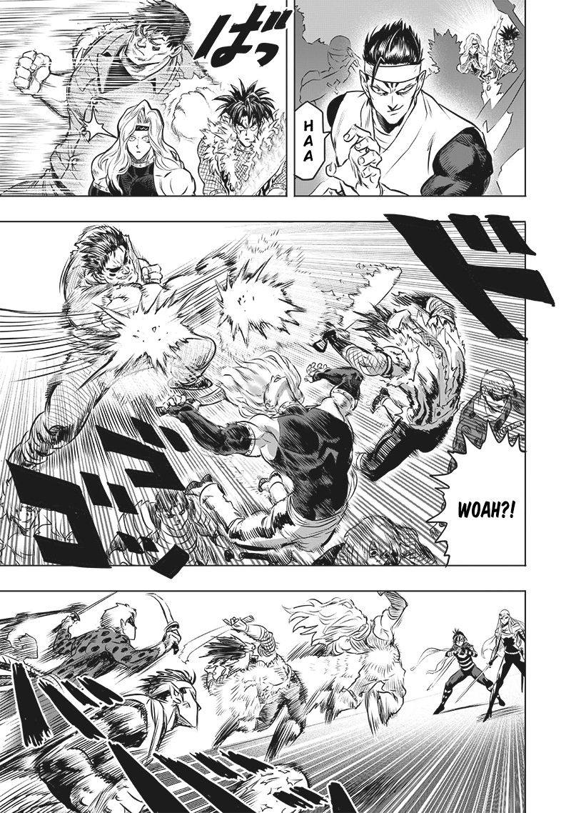 One Punch Man Manga Chapter 199 page 13 - Close Call scene