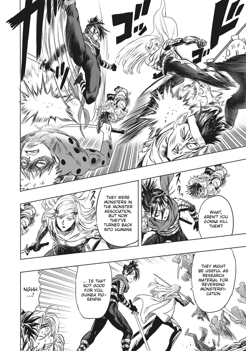 One Punch Man Manga Chapter 199 page 16 - Close Call scene