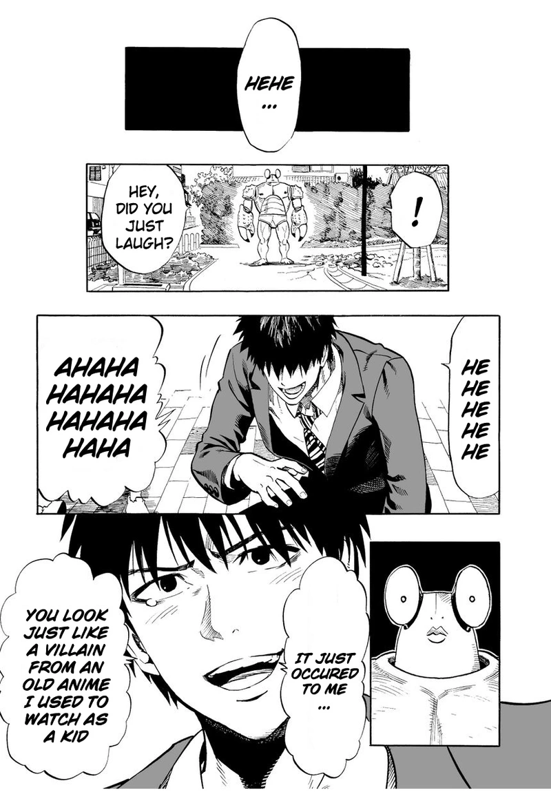One Punch Man Manga Chapter 2 page 12 - Crab and Job Hunting scene