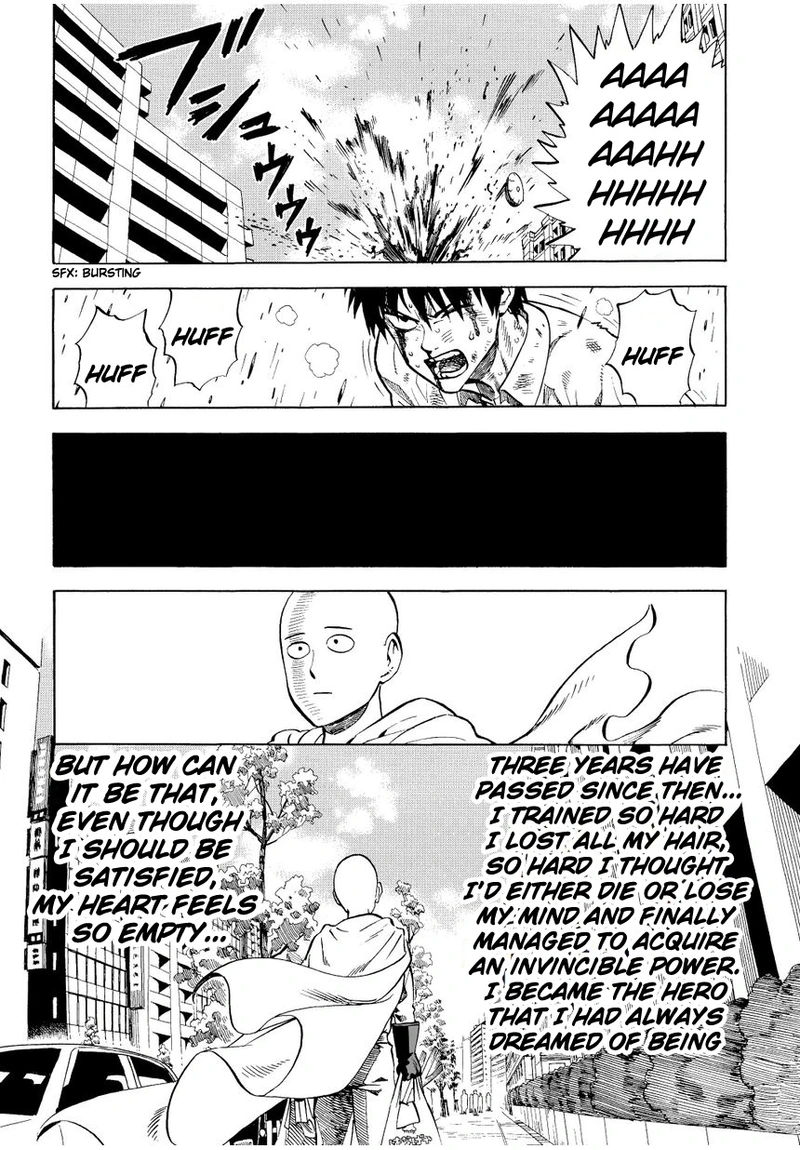 One Punch Man Manga Chapter 2 page 16 - Crab and Job Hunting scene